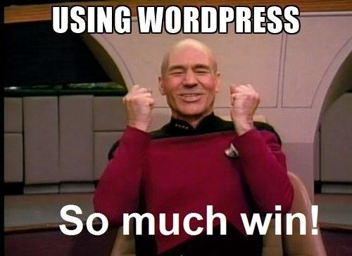 using wordpress