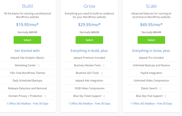 pricing plan